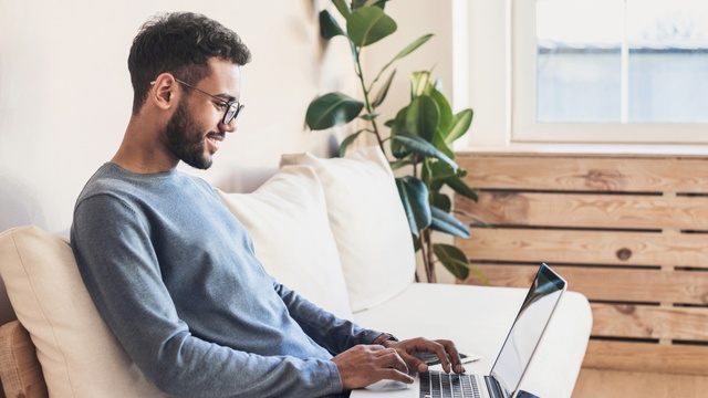 man on laptop