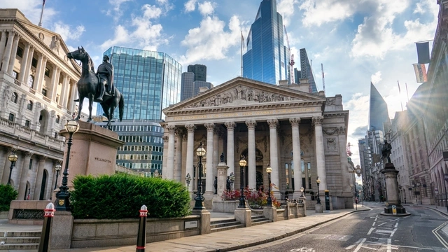 The Bank of England building in London