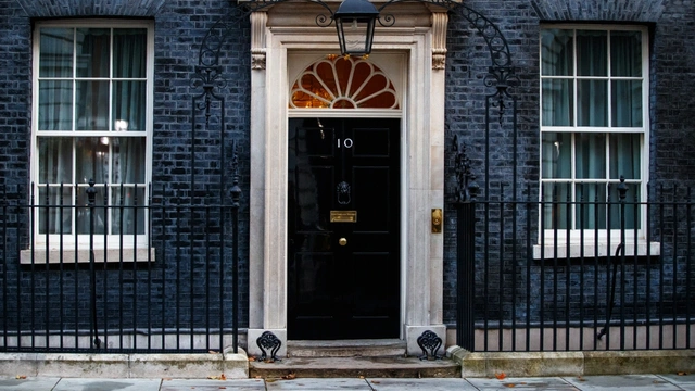 The front door of 10 Downing Street