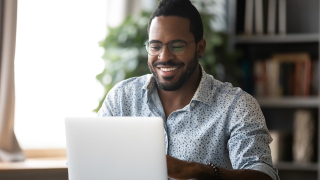 man on laptop