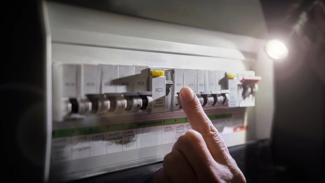 Fuse box with switches