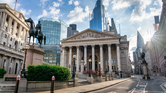 The Bank of England building in London
