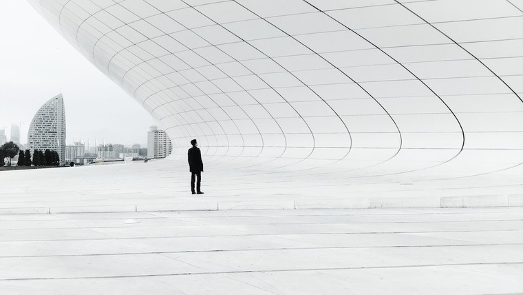 Figure on a white background