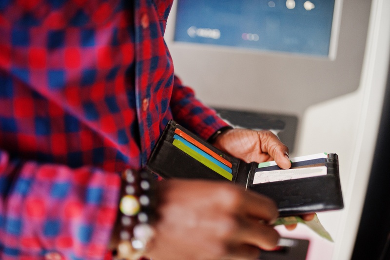 man with wallet