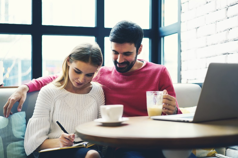couple making notes