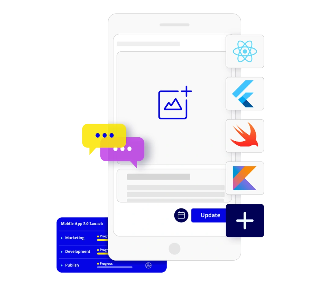 Visual minimalistic representation why mobile teams choose Butter