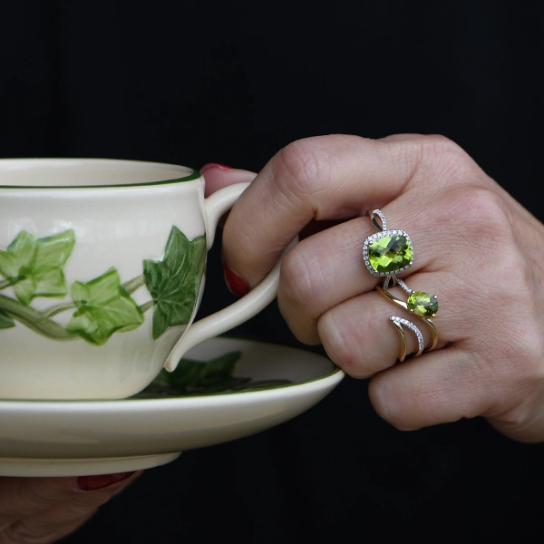 Stunning Green Rings with Franciscan Ivy