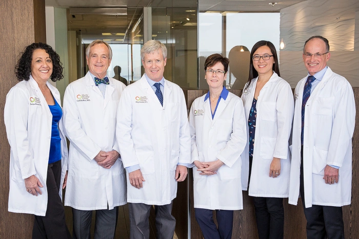 Fertility Specialists at the Pacific Fertility Center pose for a group photo