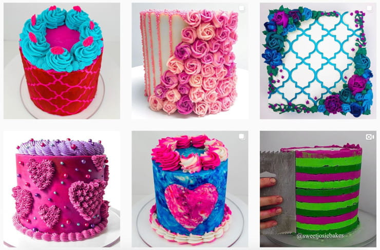 cakes on Instagram