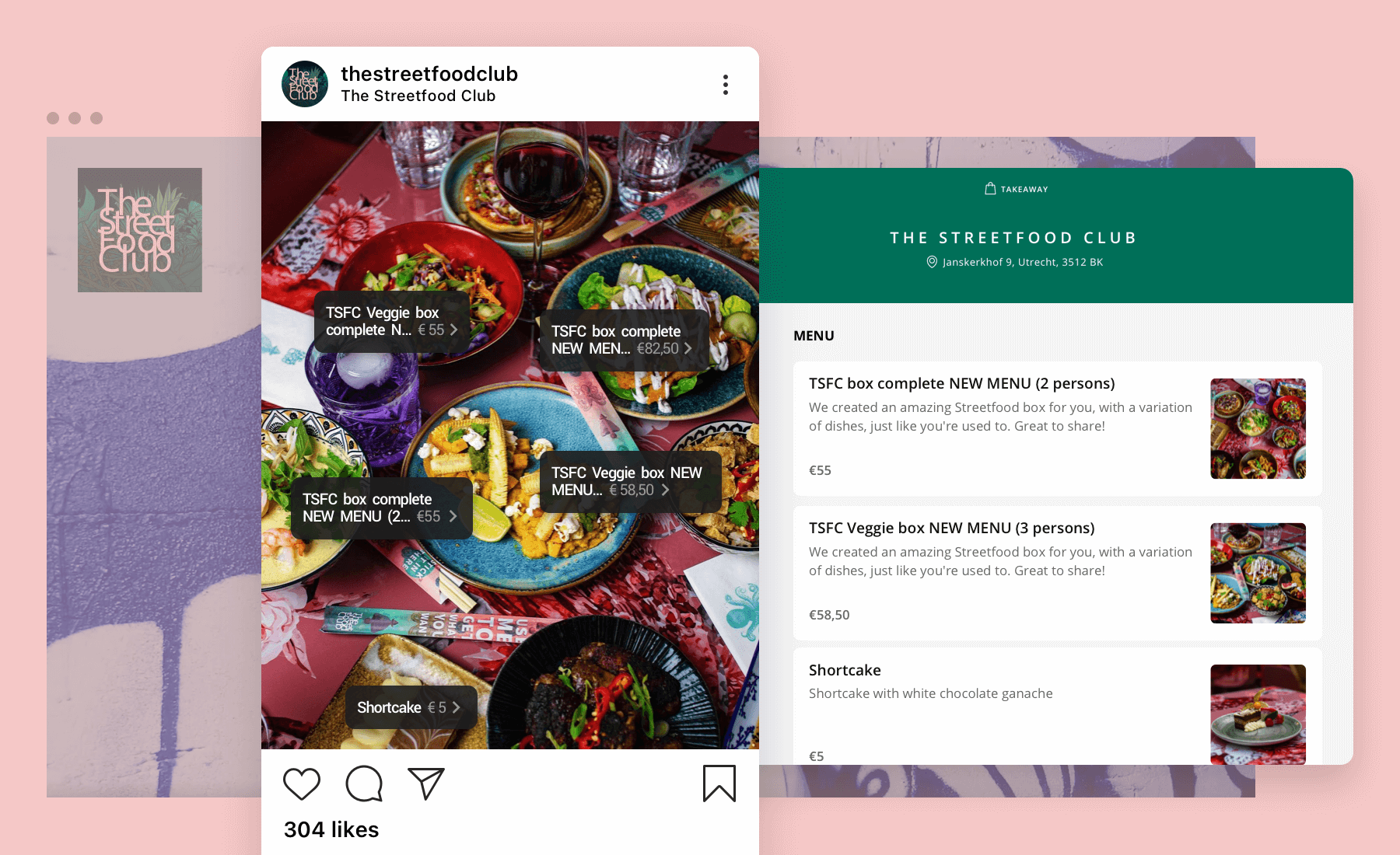 With Instagram Shopping you have an extra free channel to boost your takeaway