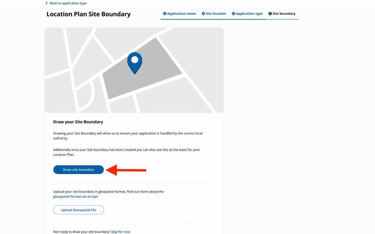 Outline your boundaries on the planning portal