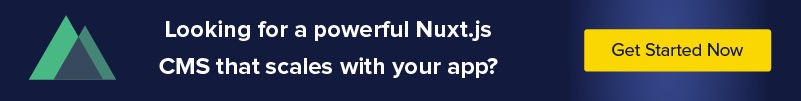 Looking for a powerful Nuxt.js CMS that scales with your app?