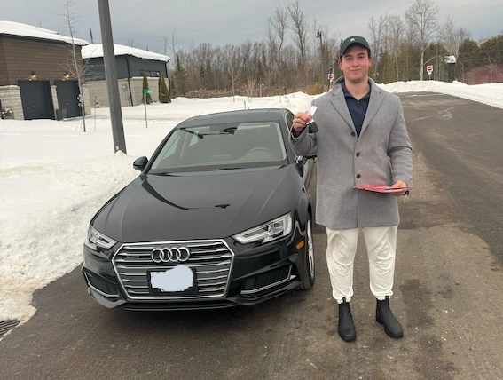 review author with their recently purchased car