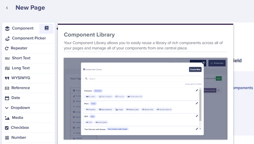 Select the Component Library 