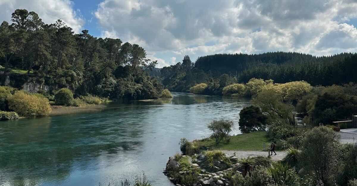 A river with tree-lined banks