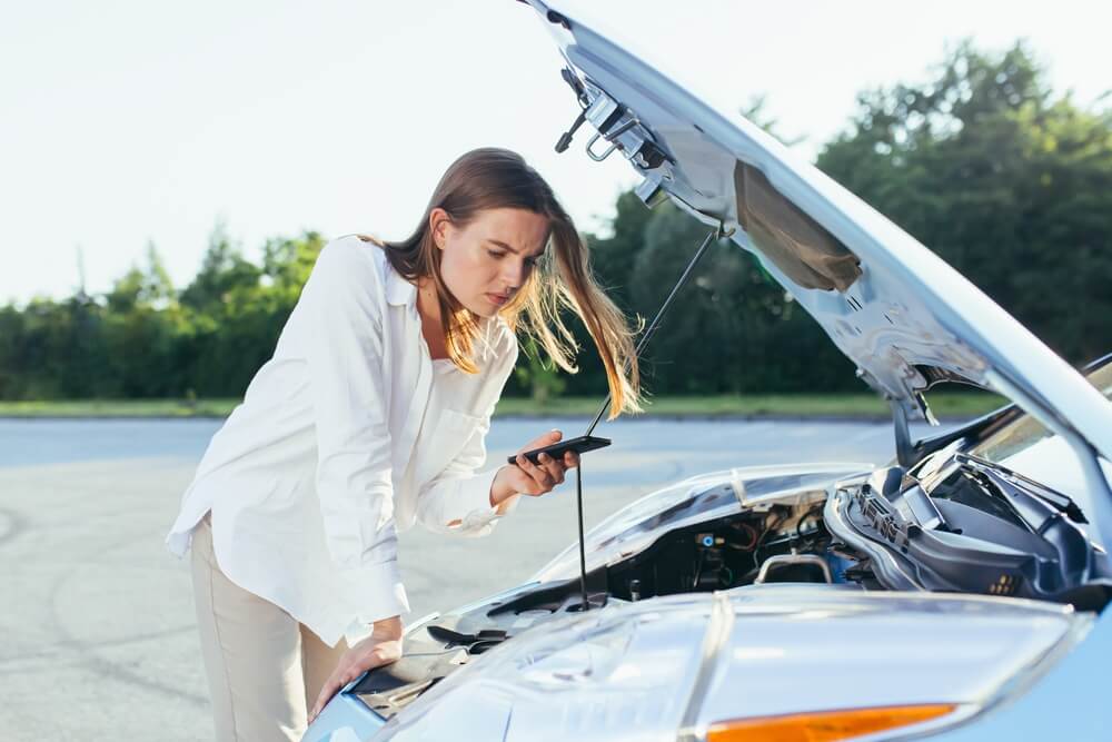 woman needs an emergency car repair loan