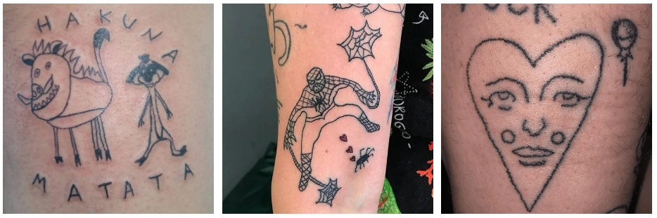 examples of trashy style tattoos