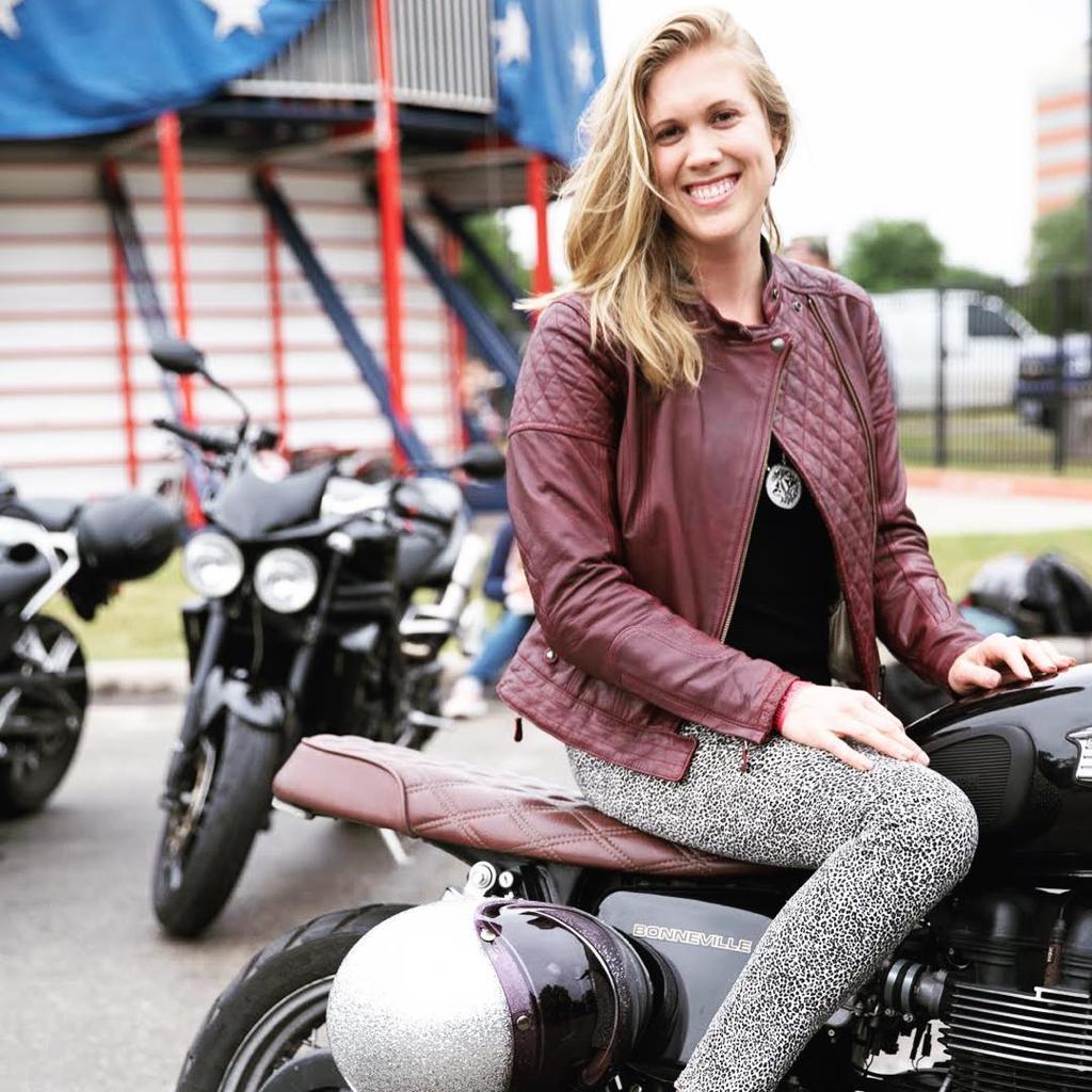 women's leather riding jacket