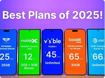 Best Cell Phone Plans of 2025 comparison