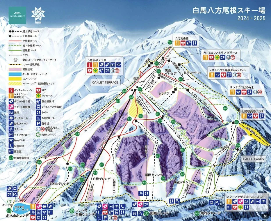 日本滑雪場 白馬八方尾根滑雪場