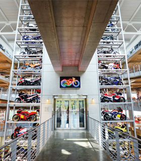 Inside view of the Barber Vintage Motorsports Museum