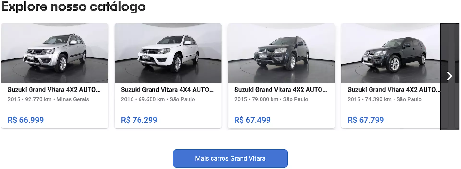 Grand Vitara preço