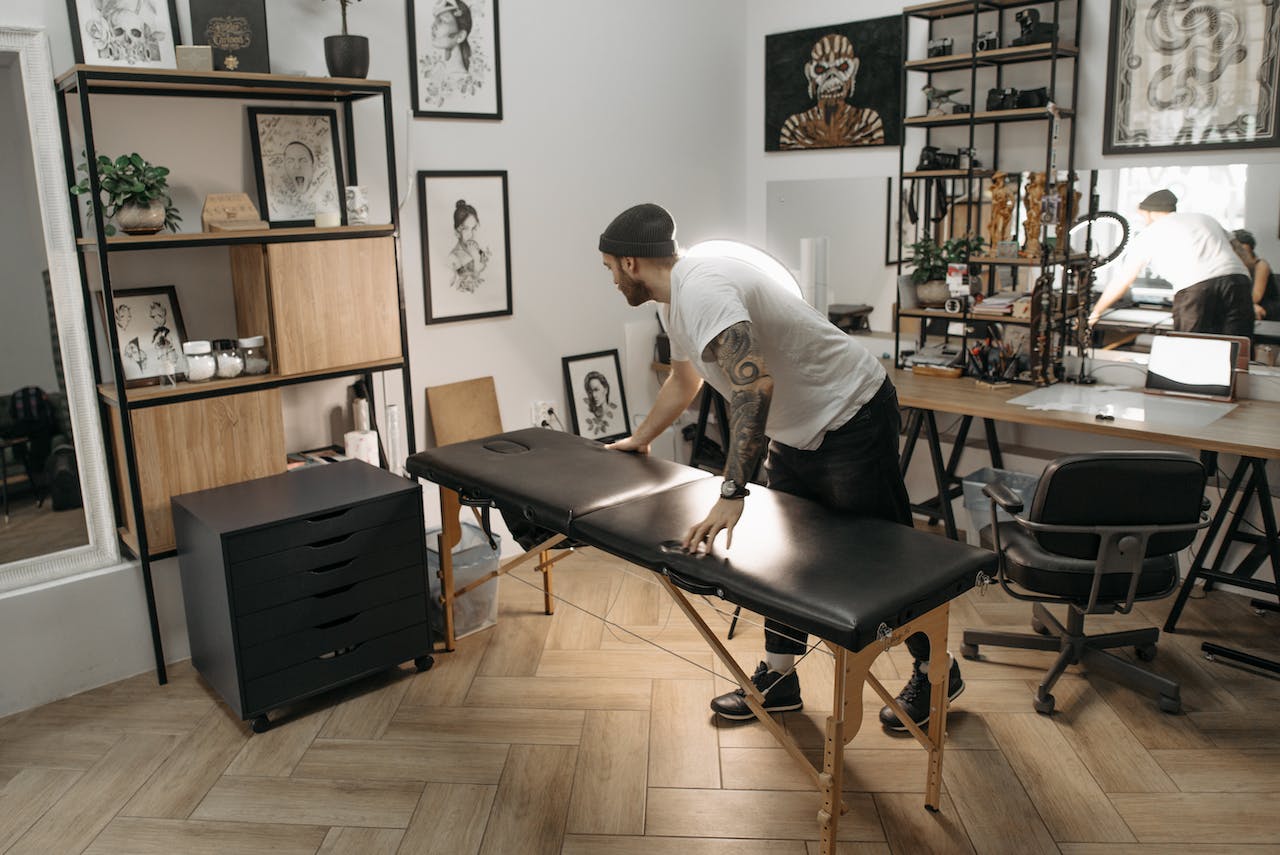 tattoo studio furniture