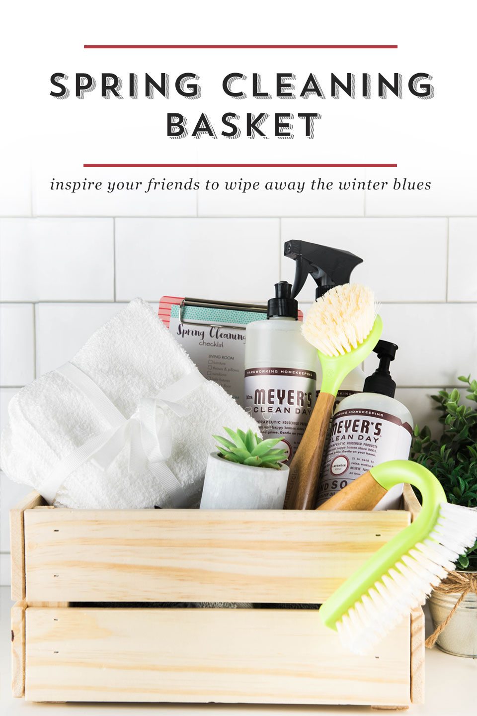 Spring Cleaning Teacher Gift Basket