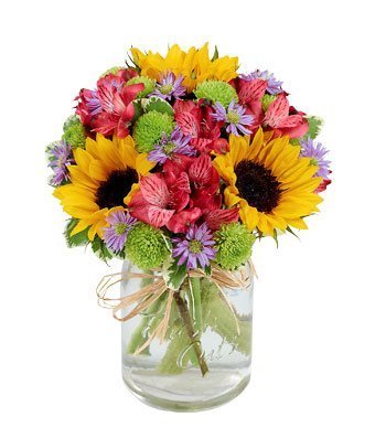 Flower Fields Mason Jar Bouquet