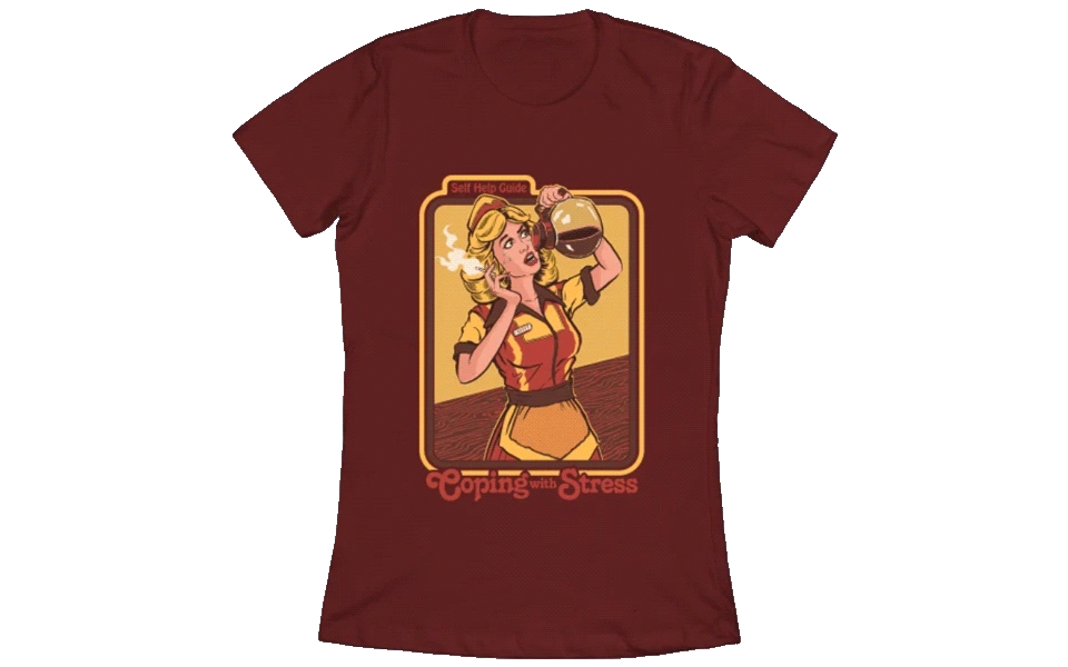 Coping-With-Stress-Funny-T-Shirts-For...