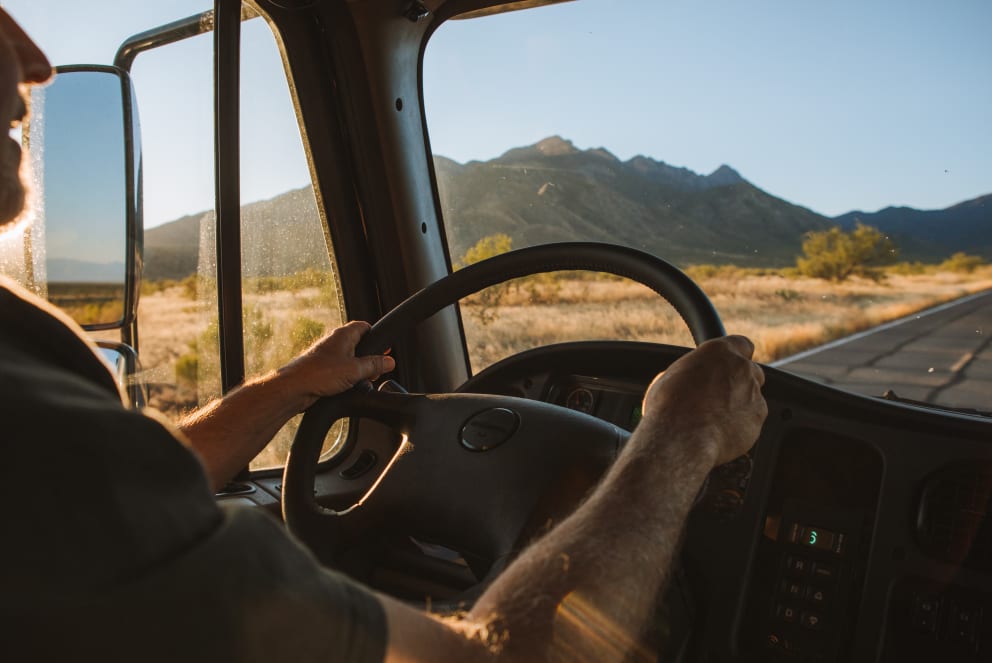 man driving entegra accolade