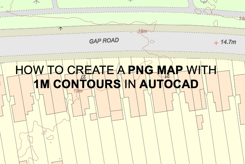 How to create a PNG with 1m contours