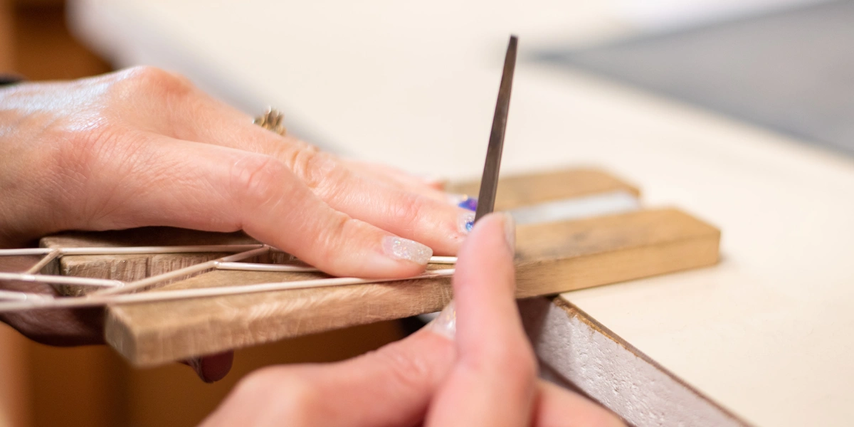 Filing And Sanding Jewelry Cuff