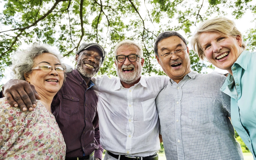 Group of Senior Retirement Discussion Meet up