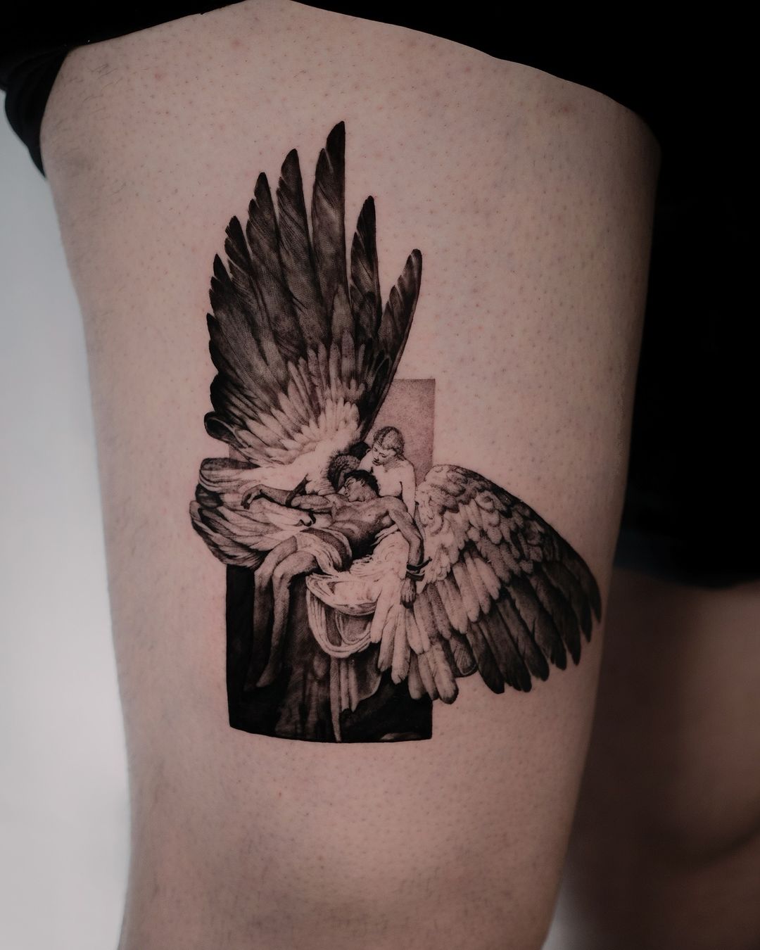 black and grey tattoo by jake berry