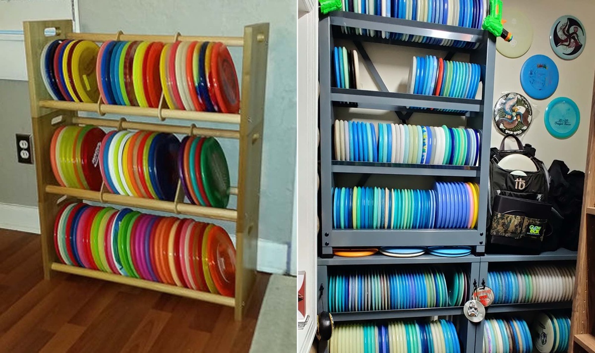 pvc pipe disc golf rack