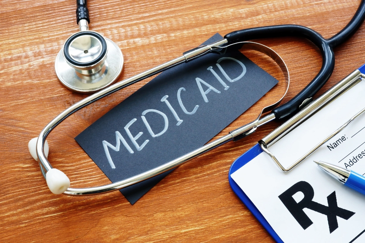 Medicaid written with stethoscope: part of Medicare Advantage DSNP plans