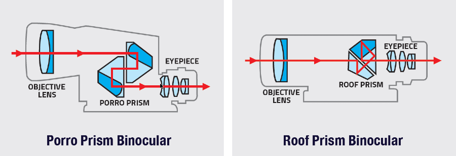 Porro Prism and Roof Prism Binoculars