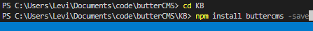 Install ButterCMS code
