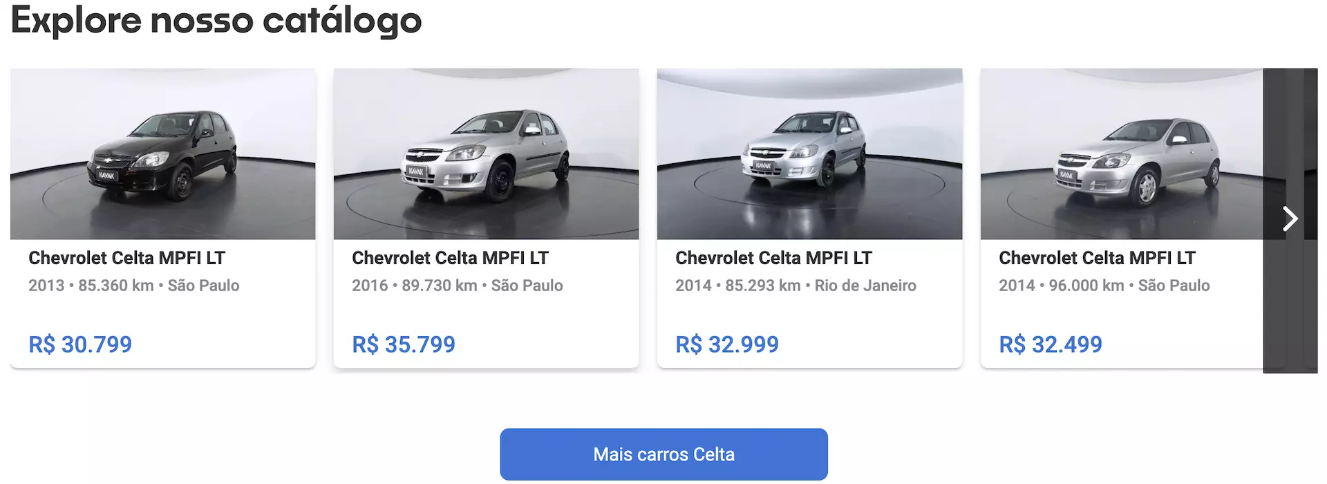 Chevrolet Celta Preço
