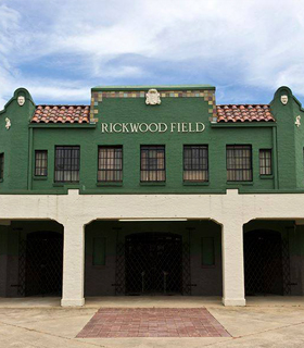 Outside view of Rickwood Field in Alabama