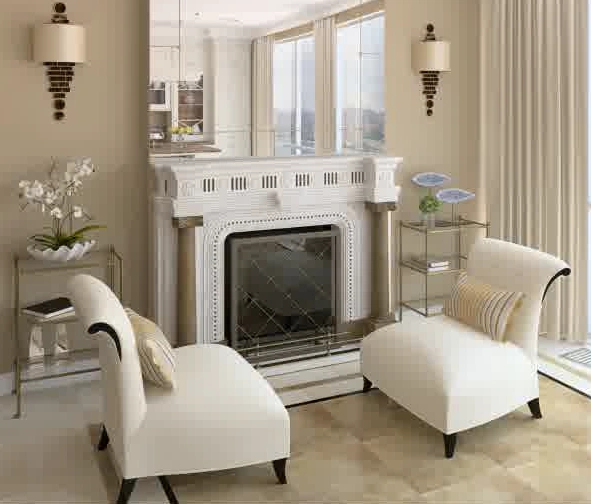 Fireplace Mirror Strip Borders