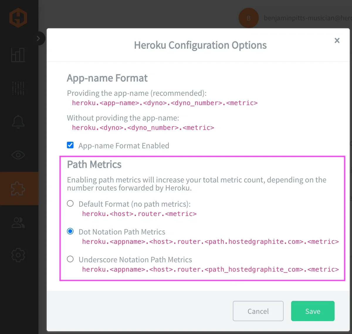 Heroku Router Path Metrics - 2