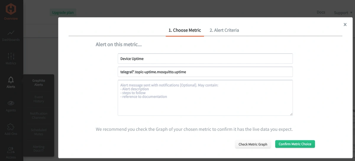 How to Manage IoT Device Metrics Using Telegraf and MetricFire - 3