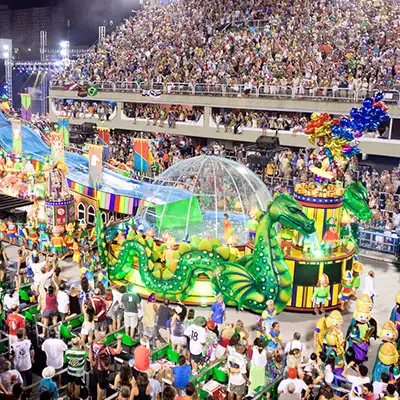 Carnival performance in rio de janero.