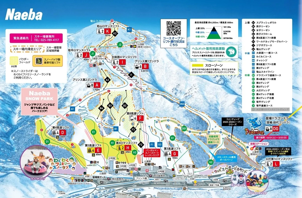 日本滑雪場 新潟湯澤 苗場滑雪場