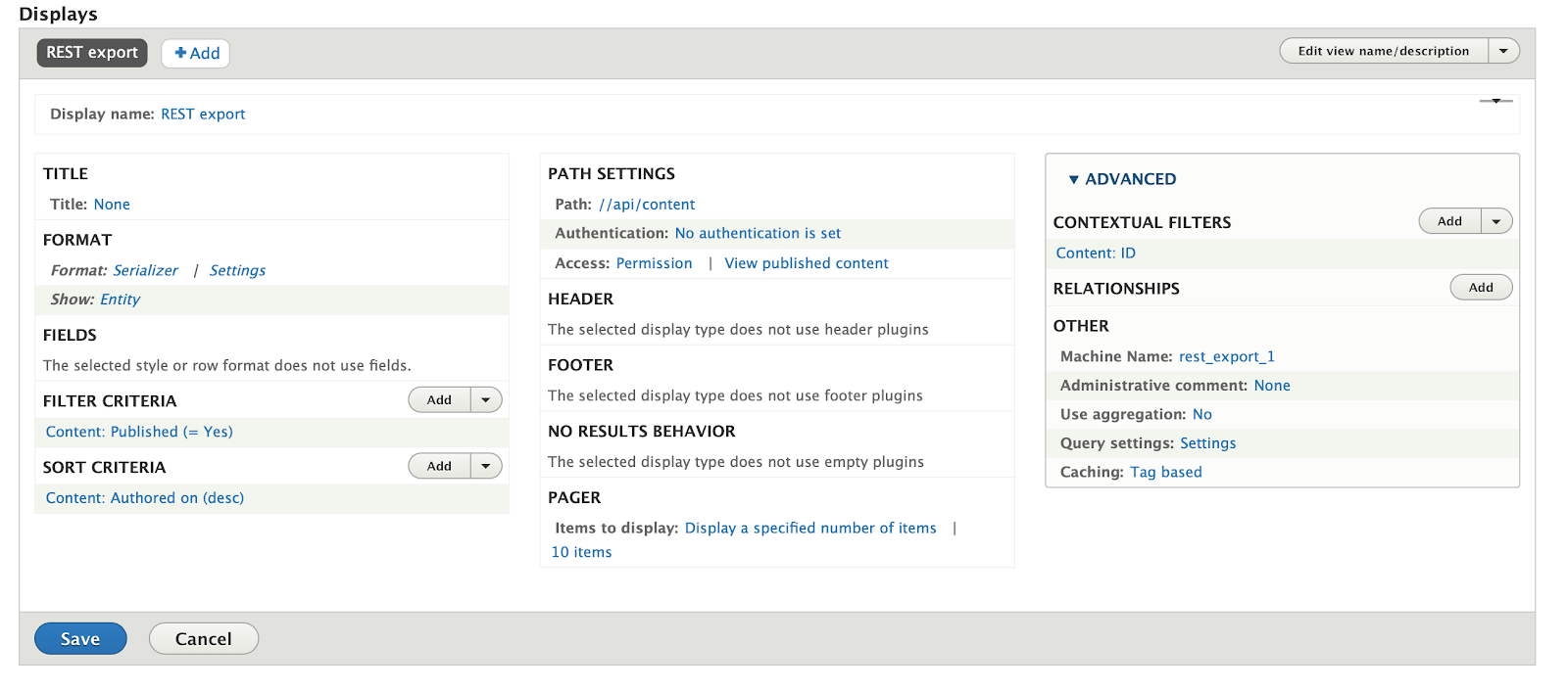 Drupal REST API response 2