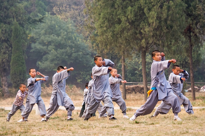 Entrainement moines Shaolin
