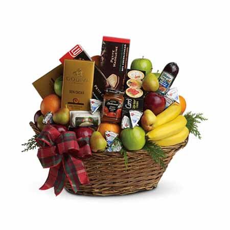 Fruits gift basket best selling Thanksgiving flowers and gifts