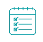 Icon of a calendar showing how the wedding budget template helps you plan a wedding smarter.